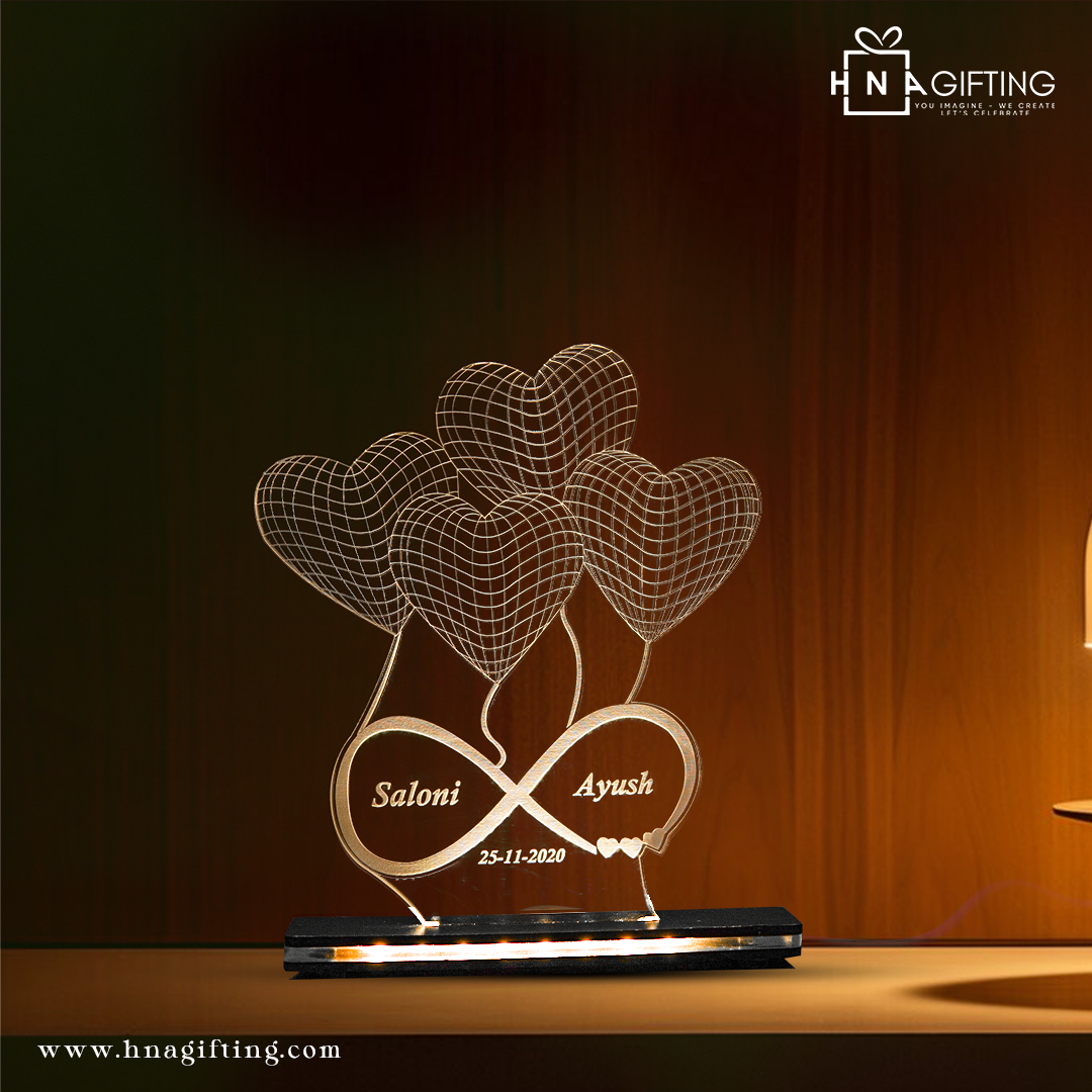Romantic Heart-Shaped Couple Lamp – A Symbol of Love & Togetherness 💖✨