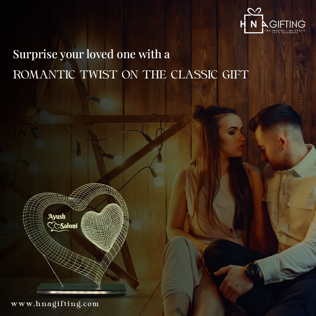 Romantic Heart-Shaped Couple Lamp – A Perfect Gift for Your Loved One 💖✨