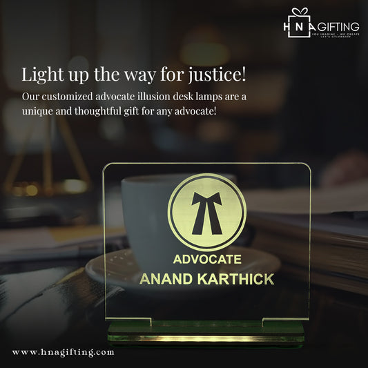 Customized Advocate Illusion Desktop Lamp – A Unique Gift for Lawyers ⚖️✨