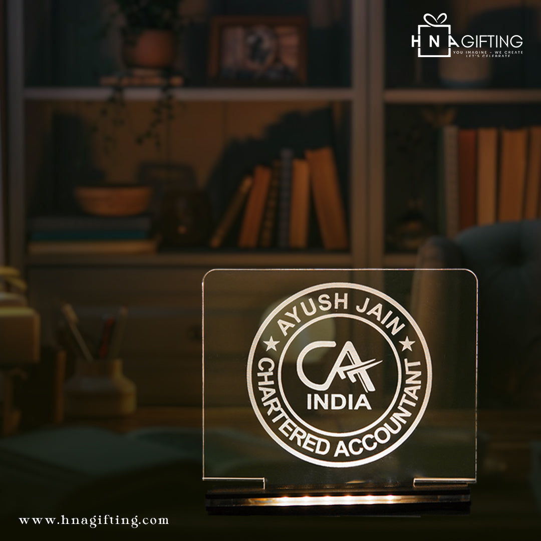 Customized CA Desk Lamp – Perfect for Chartered Accountants ✨📊