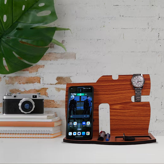 Elegant Wooden Desk Organizer – Declutter in Style