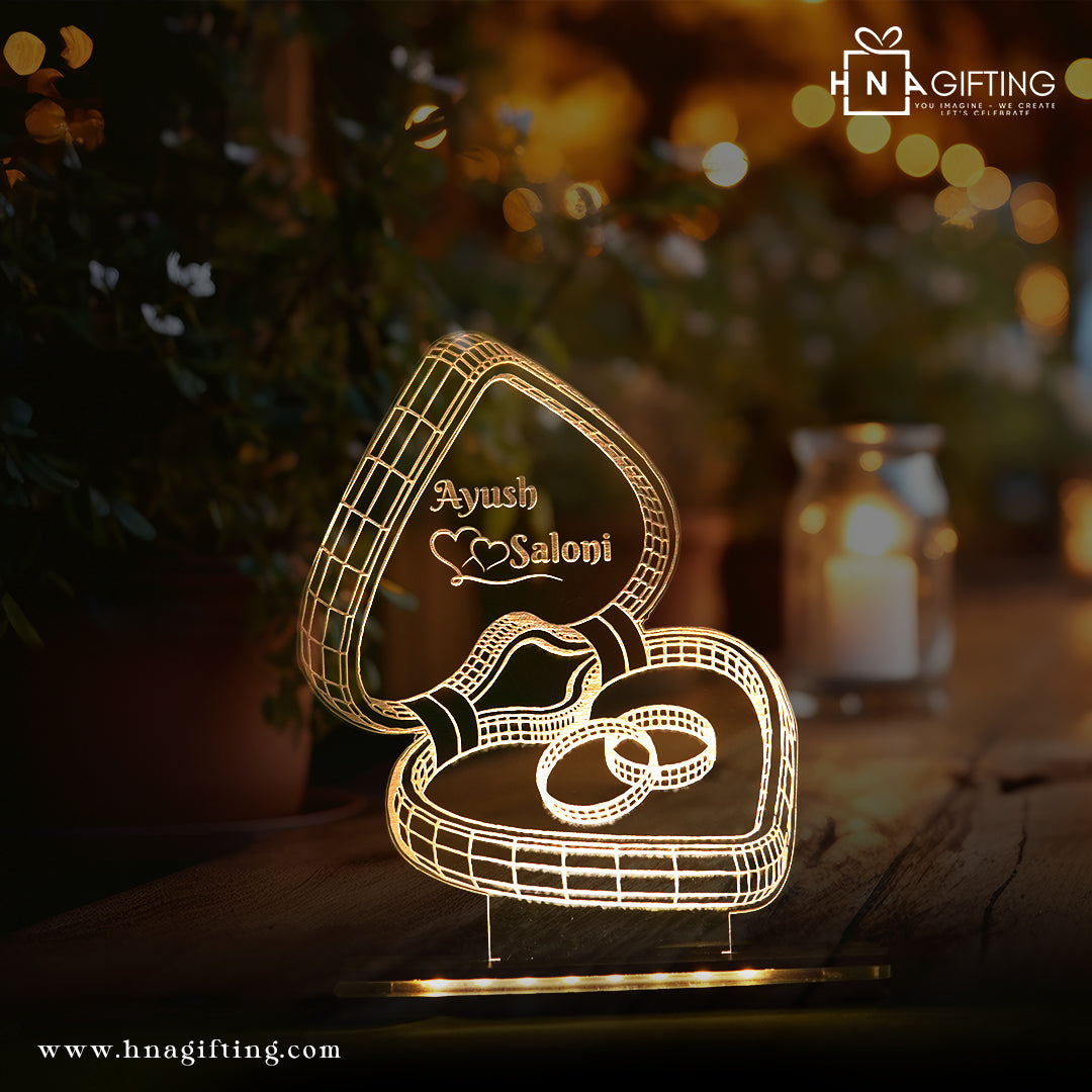 Open Heart Couple Lamp – A Symbol of Endless Love 💖✨