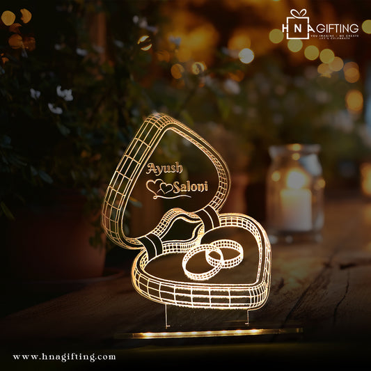 Open Heart Couple Lamp – A Symbol of Endless Love 💖✨