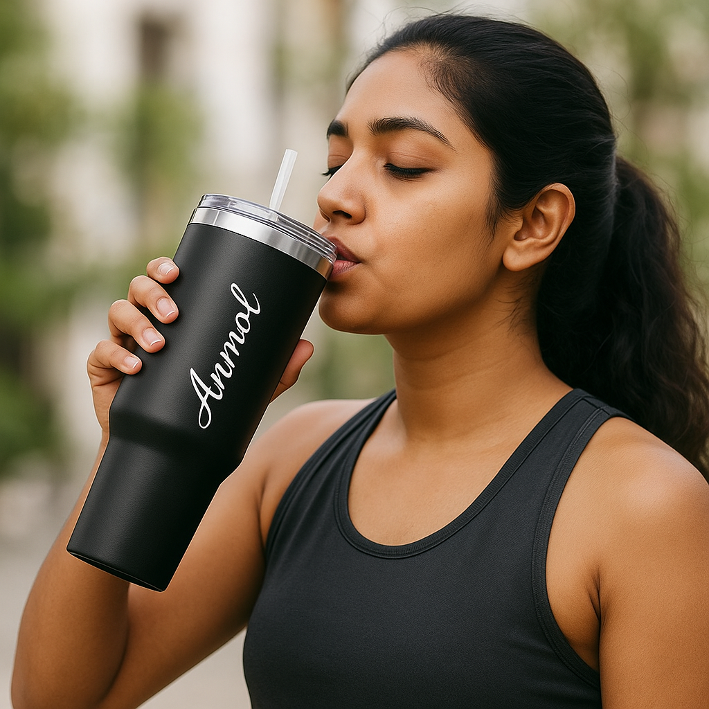 Customised Black Tumbler 1200ml