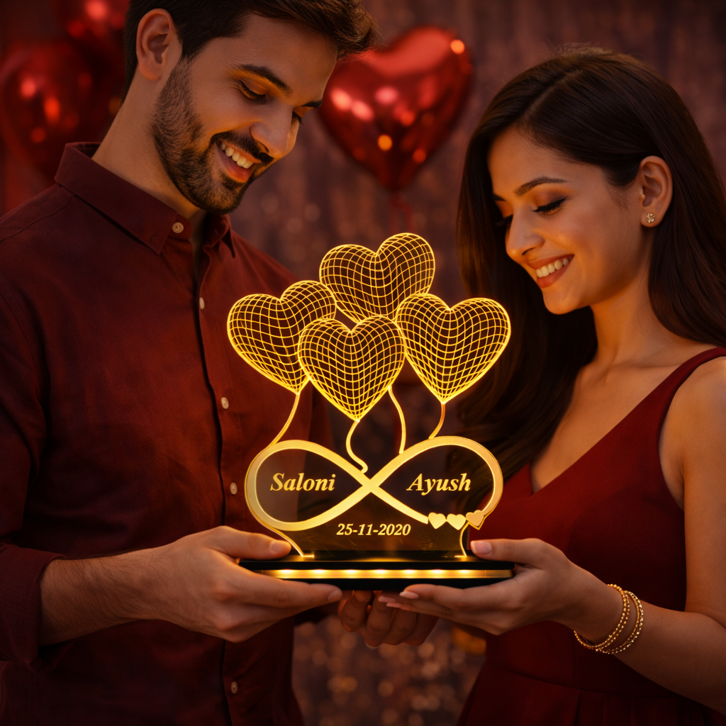 Romantic Heart-Shaped Couple Lamp – A Symbol of Love &amp; Togetherness 💖✨