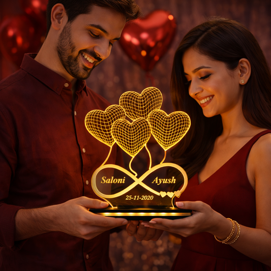 Romantic Heart-Shaped Couple Lamp – A Symbol of Love &amp; Togetherness 💖✨