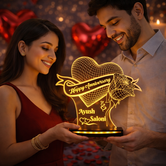 Personalized Anniversary Lamp – A Radiant Gift of Love 💖✨